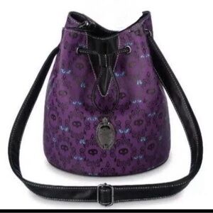 Loungefly Purple and Black Shoulder Bag